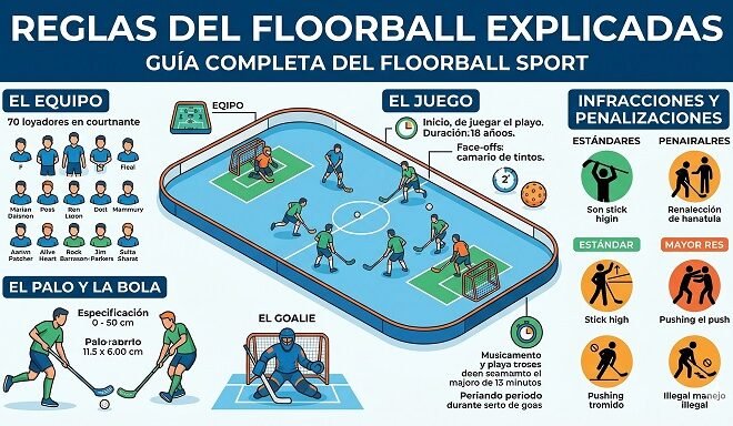Reglas del Floorball explicadas