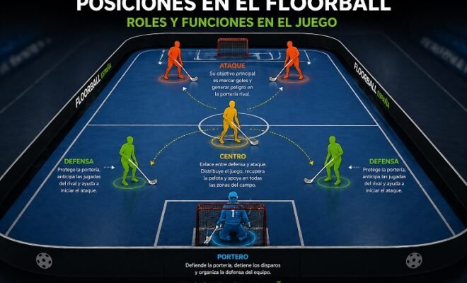 posiciones en el floorball