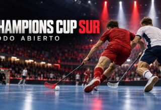 Dos jugadores disputan la pelota tras los resultados de ida de la Champions Cup Sur