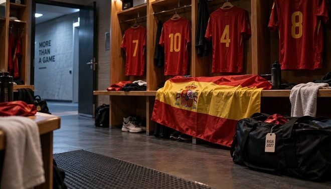 España Sub19 celebra su clasificación para el Mundial de floorball 2027