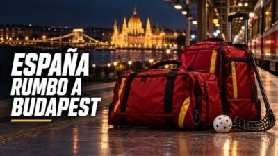 Selección española de floorball rumbo al EuroPower de Budapest 2026